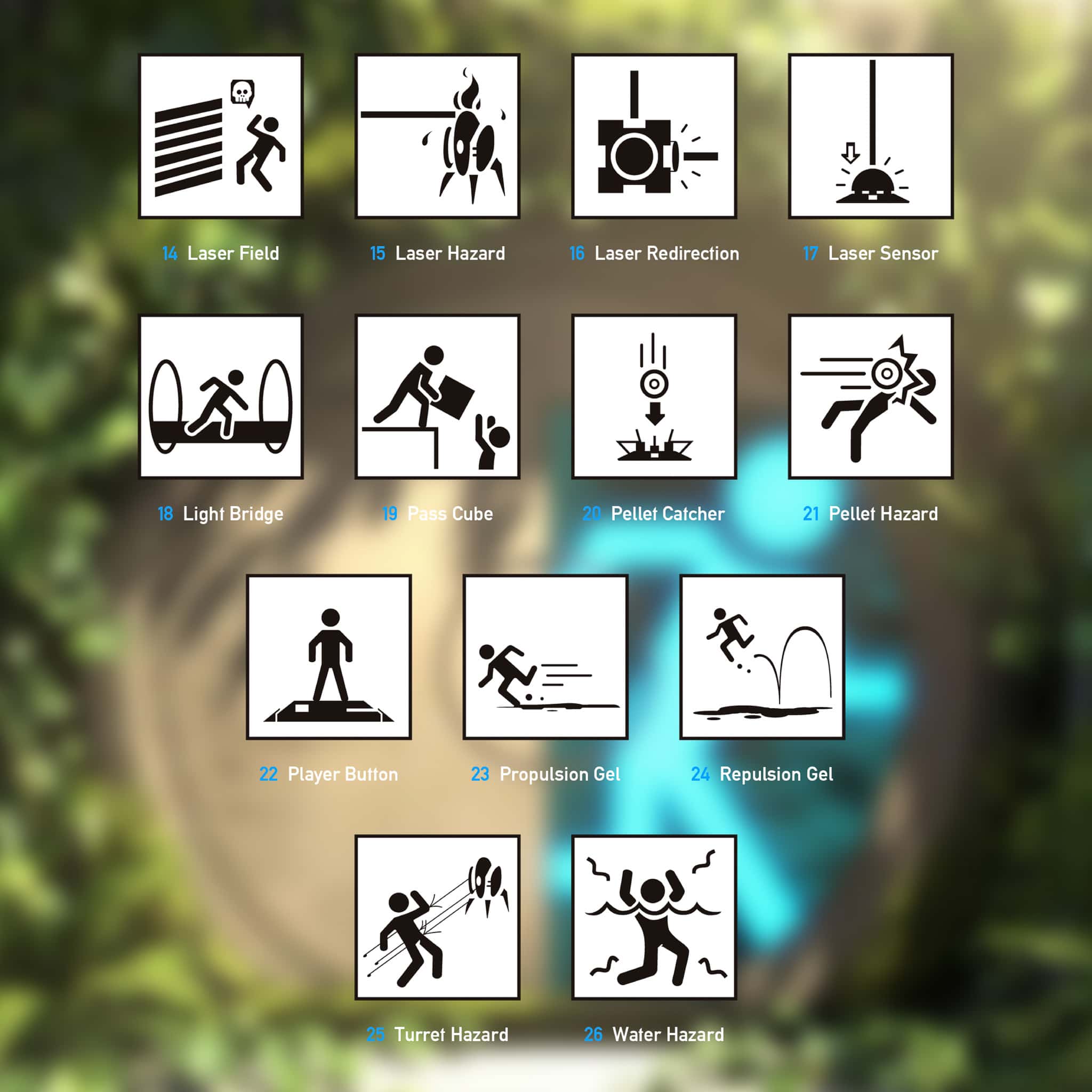 Portal Test Chamber Hazard Sign Magnet - Thumbnail 5