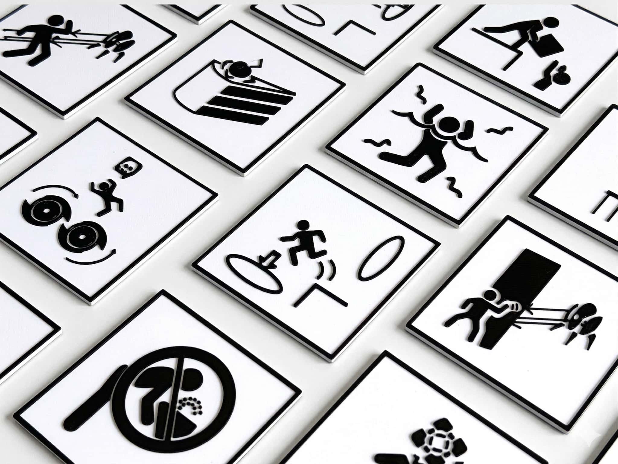 Portal Test Chamber Hazard Sign Magnet - Thumbnail 1