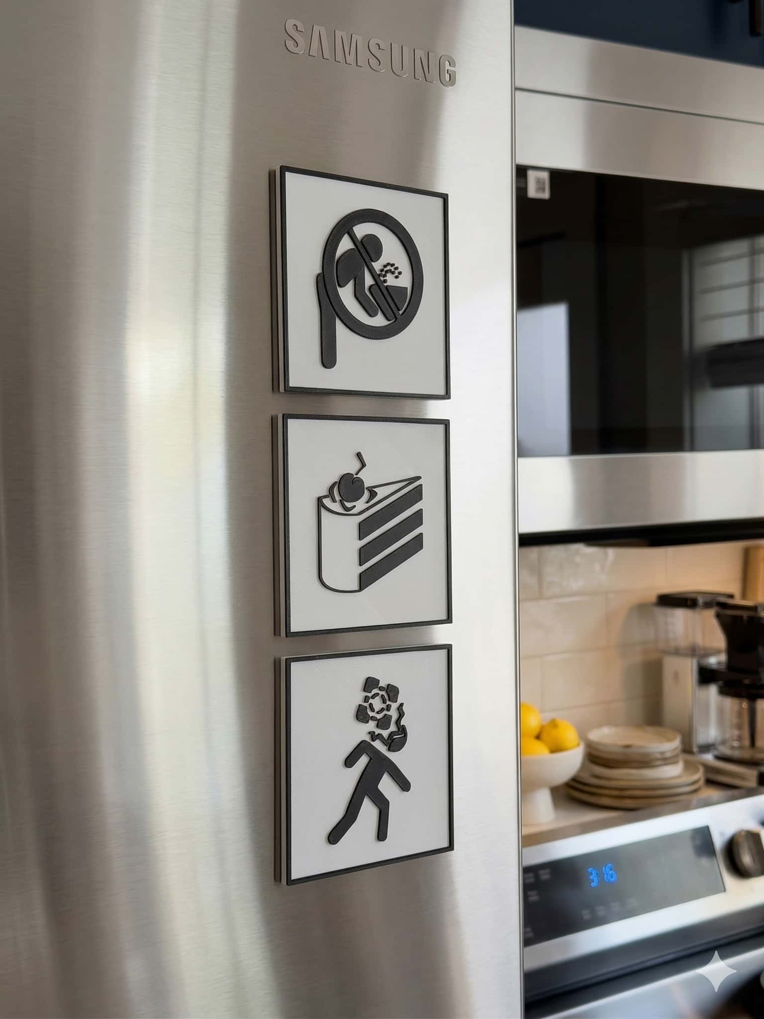 Portal Test Chamber Hazard Sign Magnet - Thumbnail 2