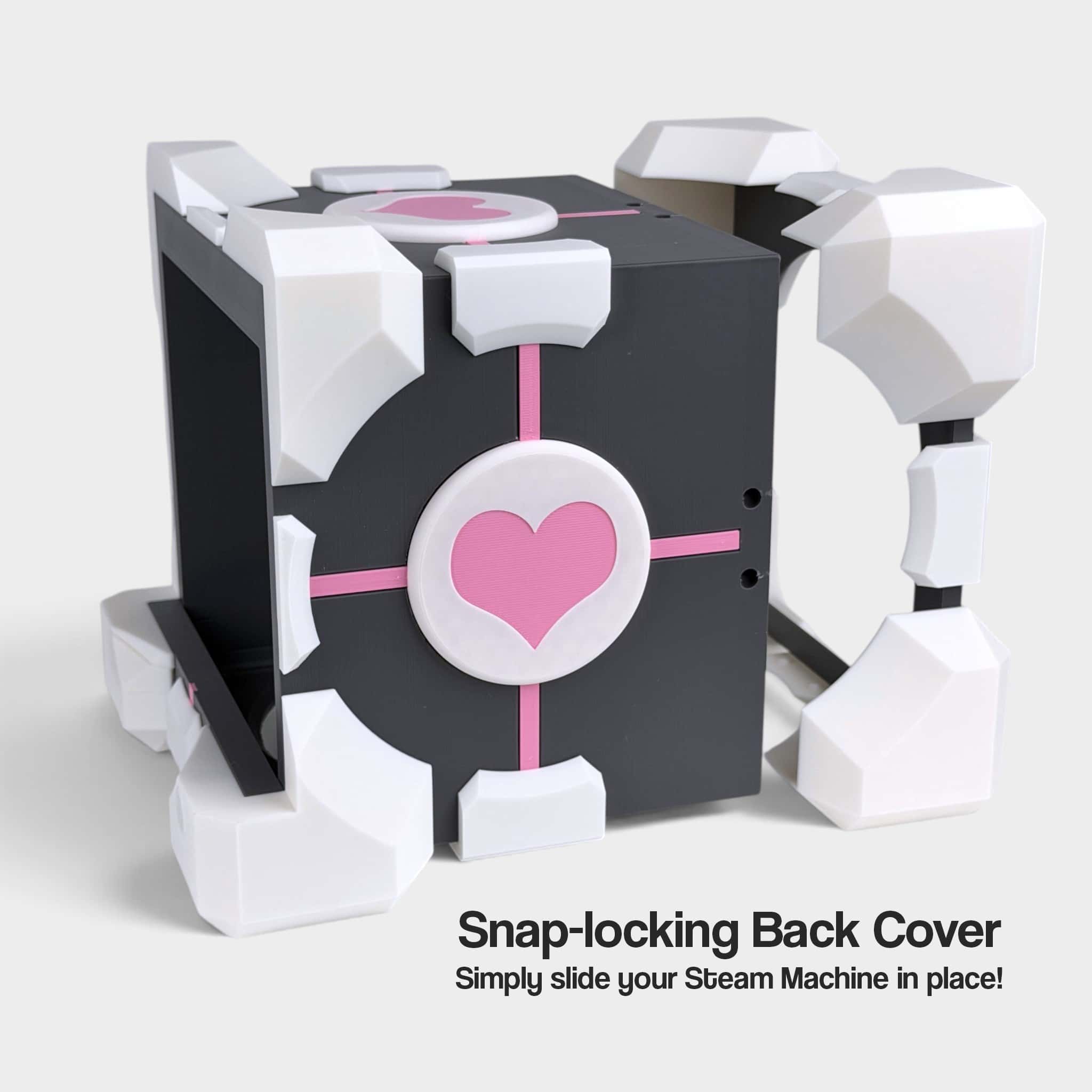 Steam Machine Companion Cube Case, Portal 1 Style - Thumbnail 9
