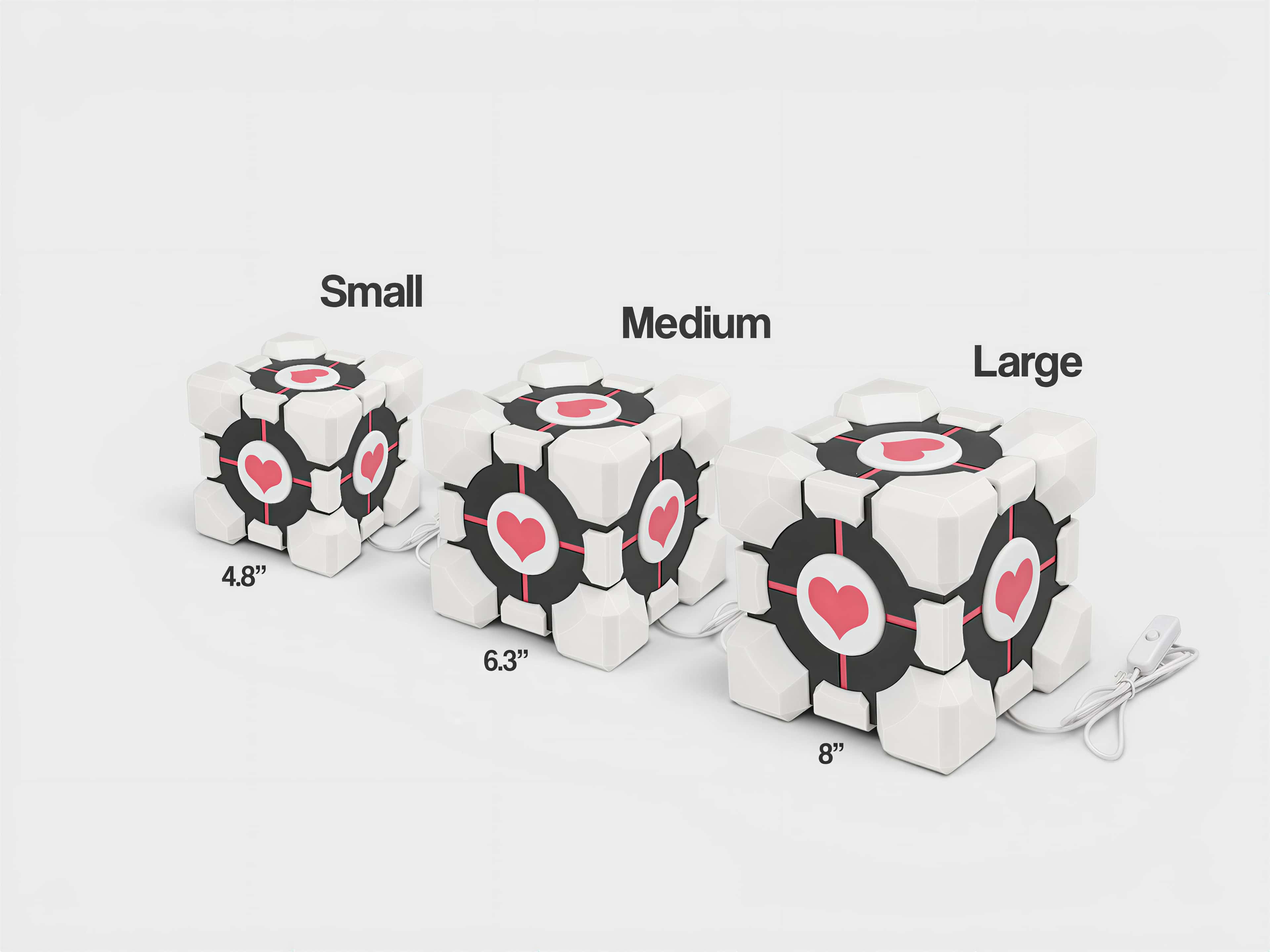 Portal Companion Cube Lamp - Thumbnail 8