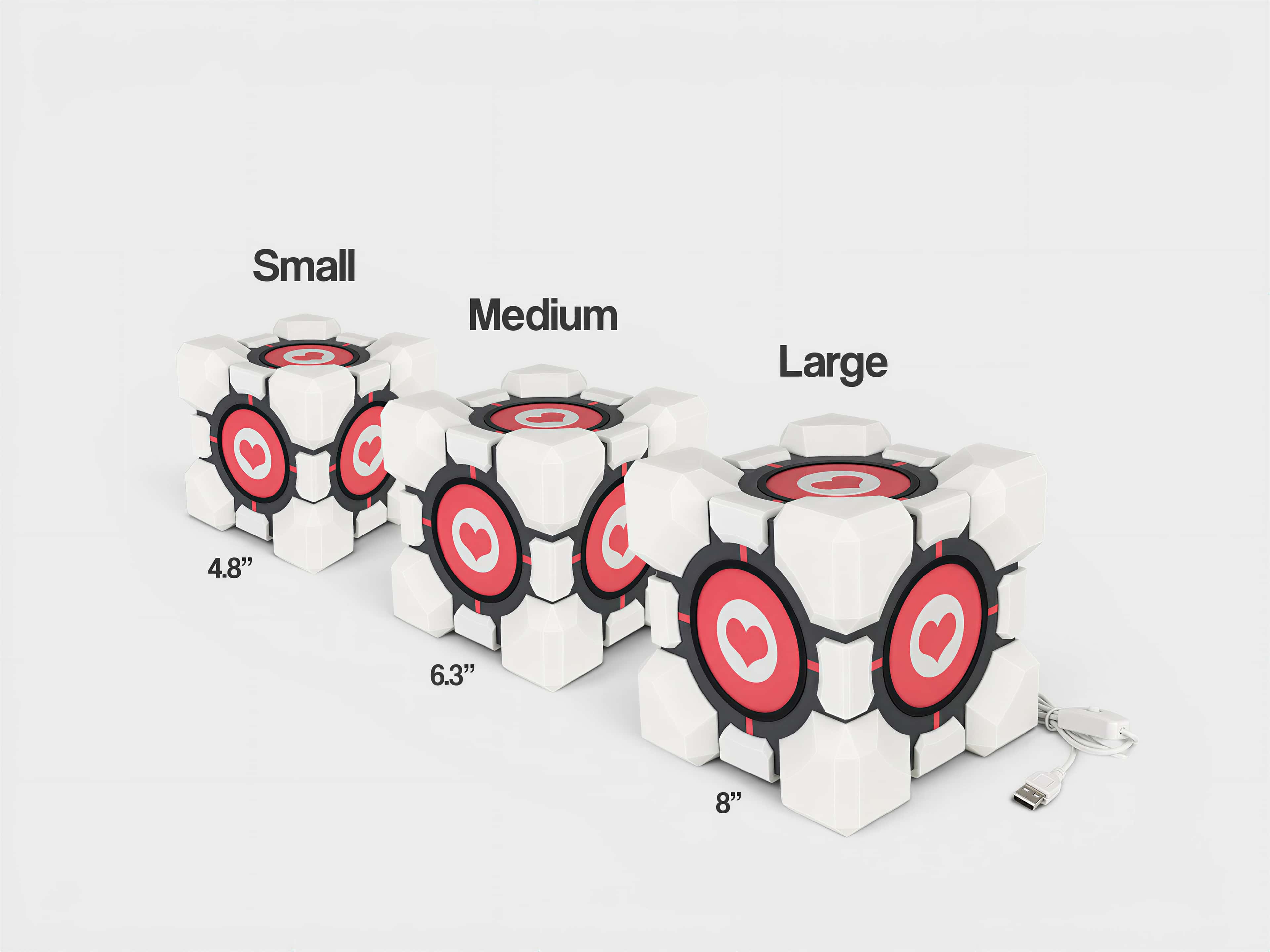 Portal 2 Companion Cube Lamp - Thumbnail 7