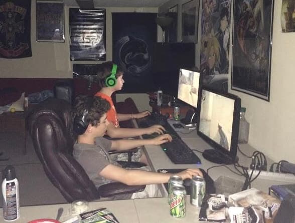 Props Menu team members playing games together
