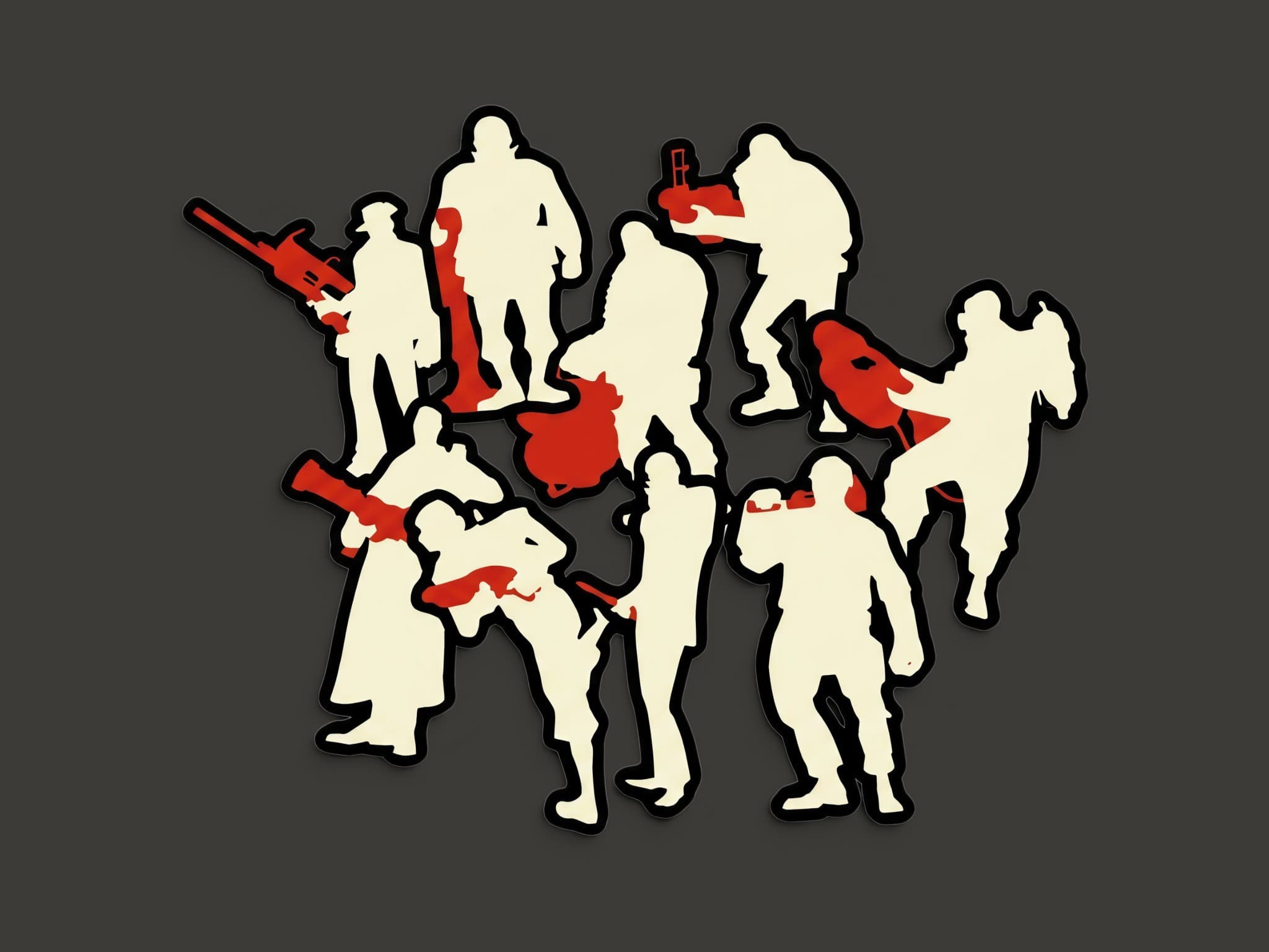 Team Fortress 2 Merc Stickers